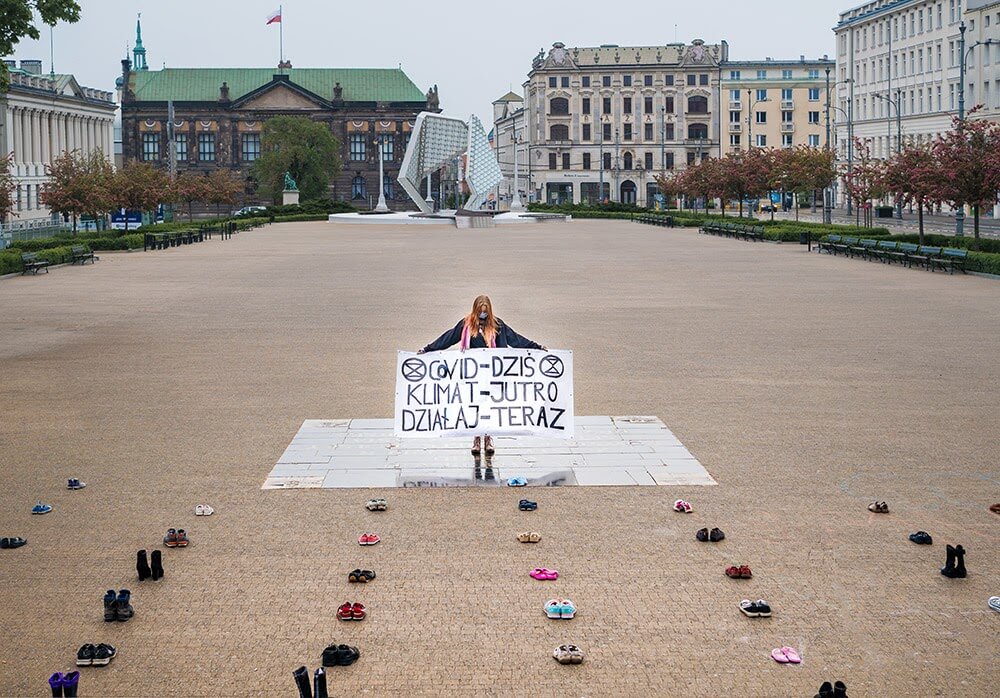 Rebel Protesting in Poland